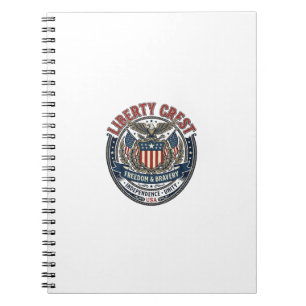 Cuaderno Crest de la Libertad Patriótico Heráldica Patrióti