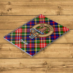 Cuaderno Crest del Clan Christie sobre tartán