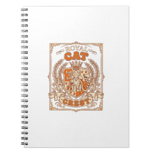 Cuaderno Crest Real Cresta De Gato Heráldica Escudo De Arma