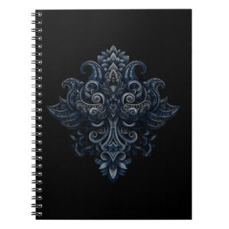 Cuaderno Crestón de filigrana de medianoche