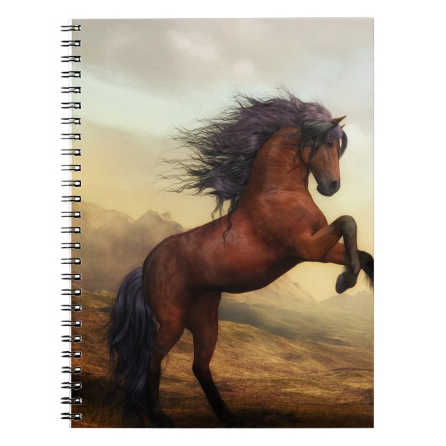 Cuaderno cría salvaje de caballos  (Frente)