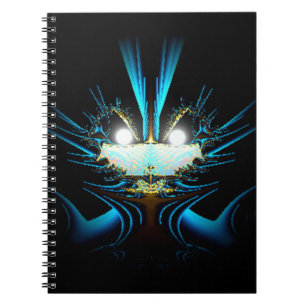 Cuaderno Criatura azul luminosa de los ojos