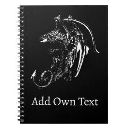 Cuaderno Criatura Mítica de Fantasía Oscura Alas de Fuego G