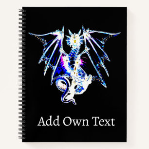 Cuaderno Criatura Oceánica Dragón Mítico Arte Fantasía