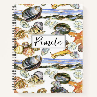 Cuaderno Criaturas Marinas de Piscinas de Marea Personaliza