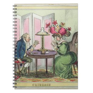 Cuaderno Cribbage, publicado por Thomas McLean, Londres