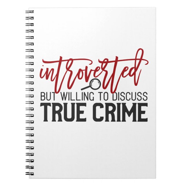 Cuaderno crimen verdadero (Frente)