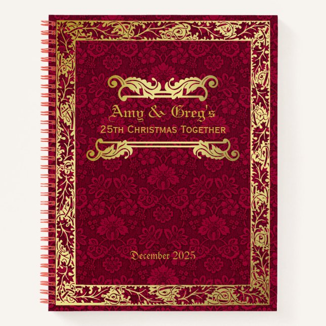 Cuaderno Crimson Damask (Anverso)