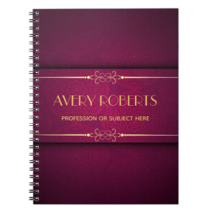 Cuaderno Crimson mandala Elegante Profesional