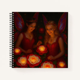 Cuaderno Crimson Rose Fairy Bold Dramatic Fantasy