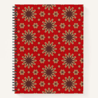 Cuaderno Crimson Starburst Bloom