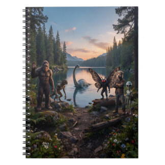 Cuaderno Criptidos | Pie Grande, Chupa, Hombre Polilla, Loc