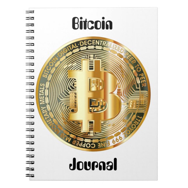 Cuaderno criptodivisa de Bitcoin (Frente)