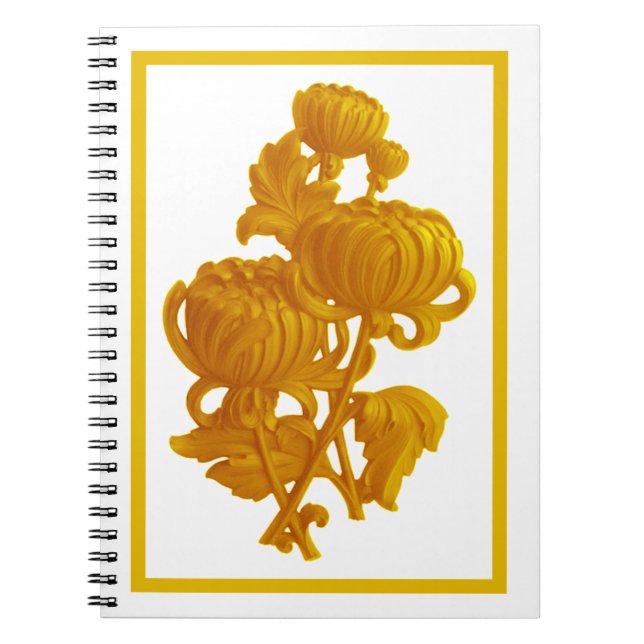 Cuaderno Crisantemo amarillo (Frente)