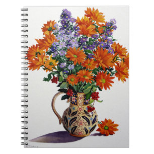 Cuaderno Crisantemos anaranjados