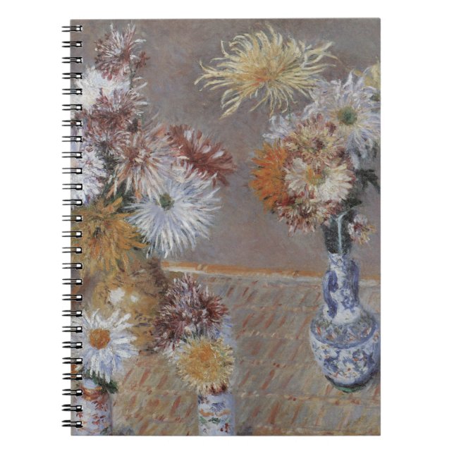Cuaderno Crisantemos por Gustave Caillebotte (Frente)