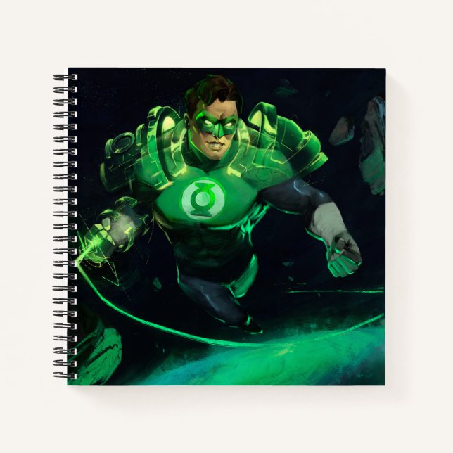 Cuaderno Crisis infinita Ilustracion Linterna Verde (Anverso)