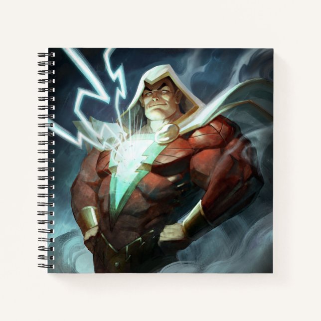 Cuaderno Crisis infinita Ilustracion Shazam (Anverso)