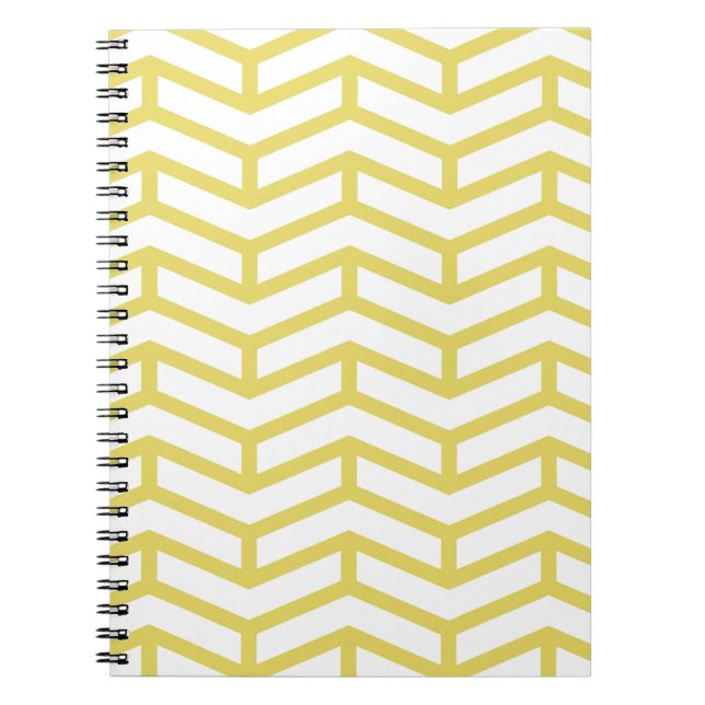 Cuaderno Crisp Sharp Arrows Oponente Chevron White Yellow (Frente)