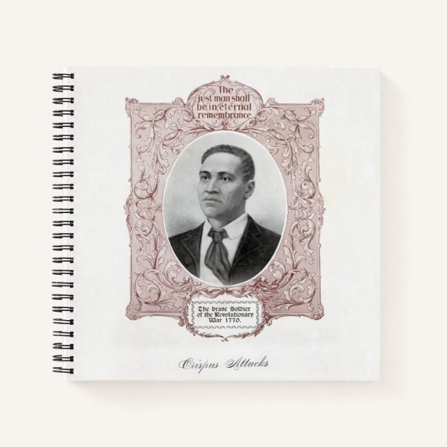 Cuaderno Crispus Attucks: Mártir de la Revolución Americana (Anverso)