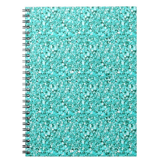 Cuaderno Cristal druso azul acuamarina (Frente)