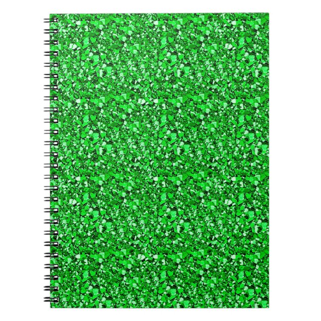 Cuaderno Cristal druso - verde esmeralda (Frente)
