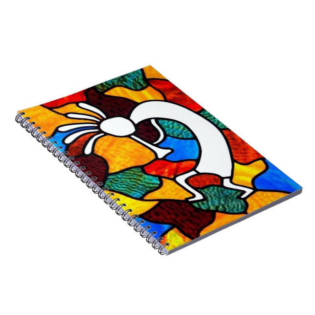 Cuaderno Cristal manchado de Kokopelli (Lado Derecho)