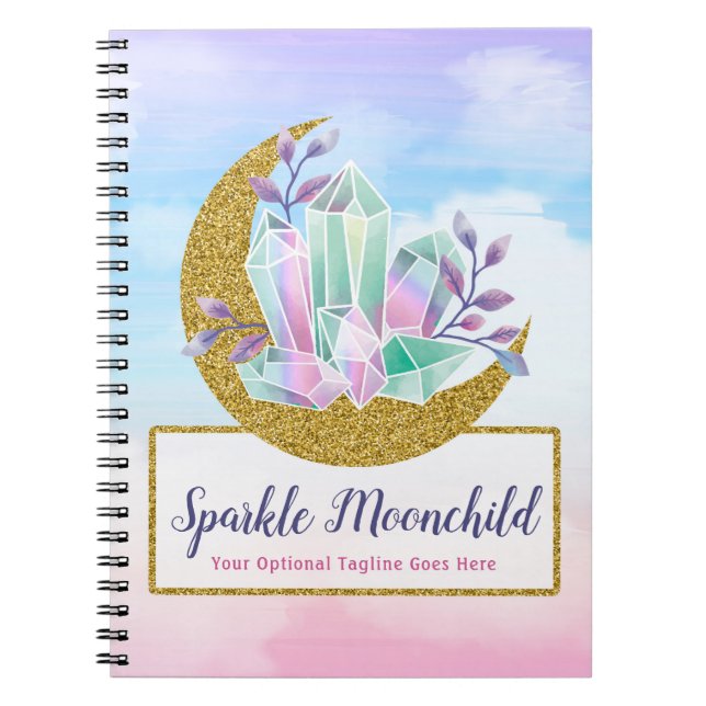 Cuaderno Cristales de la acuarela y boutique creciente de (Frente)