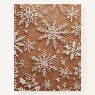 Cuaderno Cristales Invernales Dorados