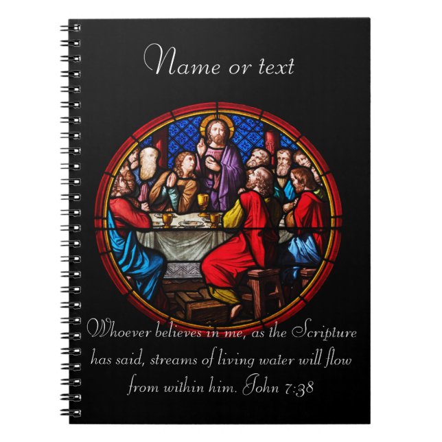 Cuaderno Cristianismo Imagen de Jesús con escritura de la B (Frente)
