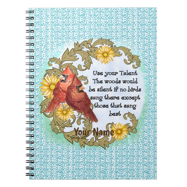 Cuaderno cristiano de talentos de Cardinals  (Frente)