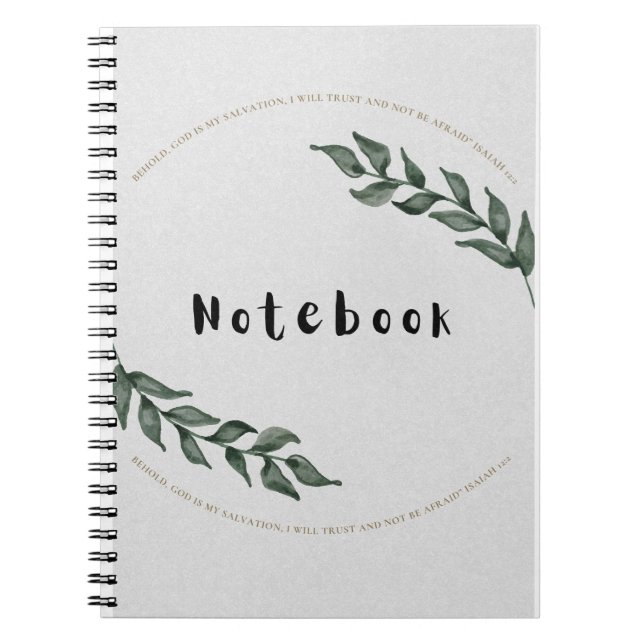 Cuaderno cristiano para diario bíblico (Frente)