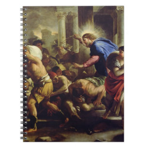 Cuaderno Cristo que conduce a los comerciantes del templo