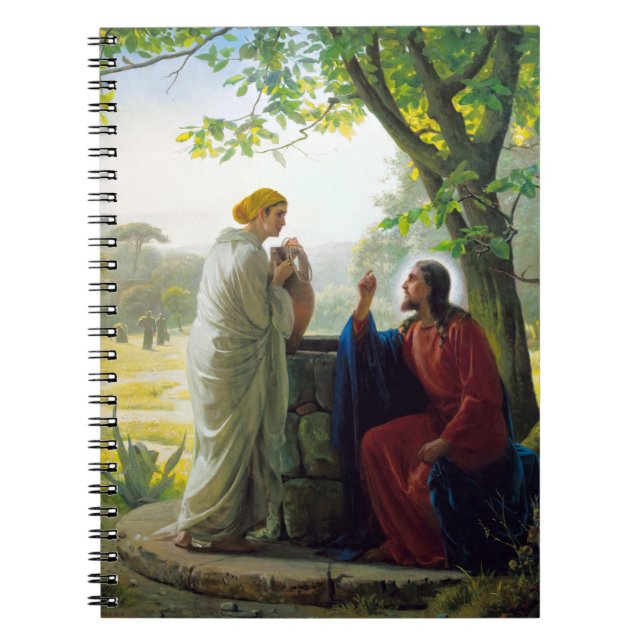 Cuaderno Cristo y la mujer samaritana por Carl Bloch (Frente)
