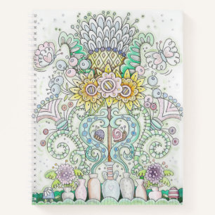 Cuaderno Critters y flores felices