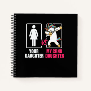 Cuaderno Crna Hija Unicornio Enfermera Anestesista Certific