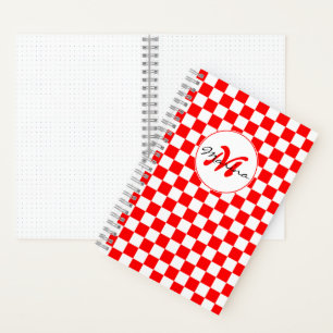 Cuaderno Croacia Hrvatska Monograma de nombre a cuadros