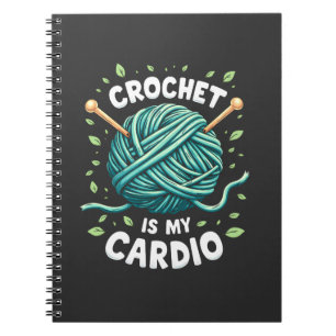 Cuaderno Crochet es mi cardio Hilo de coser Fitness
