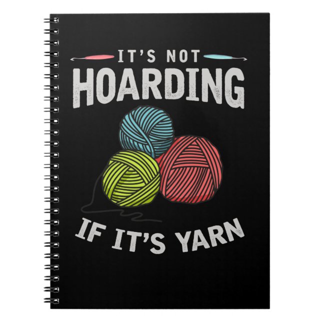 Cuaderno Crochet Hobby Crafting Yarn Knitter (Frente)