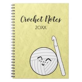 Cuaderno Crochet Hook y Personalizado Yarn Crafts