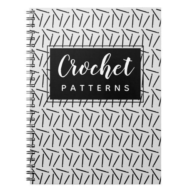 Cuaderno Crochet Hooks Yarn & Crafts Patrón organizativo No (Frente)