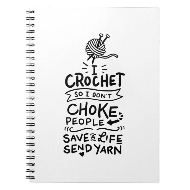 Cuaderno Crocheting Crochet Wool (Frente)