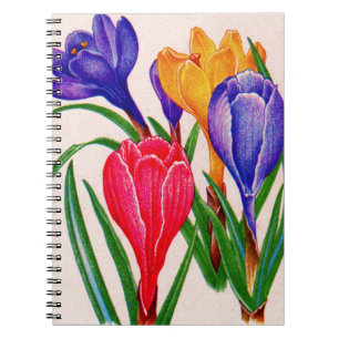Cuaderno crocus primaveral