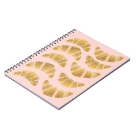 Cuaderno Croissant Rosa Acuarela