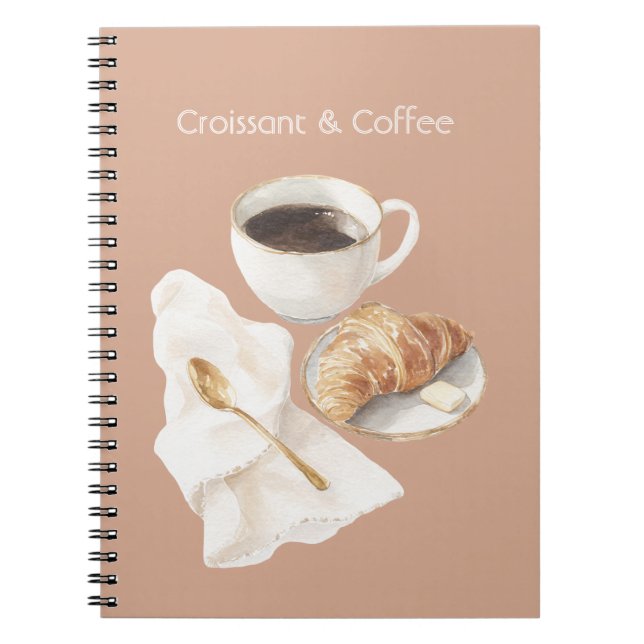 Cuaderno Croissant y café (Frente)