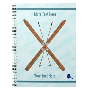 Cuaderno Cross-Country Skis On Snow