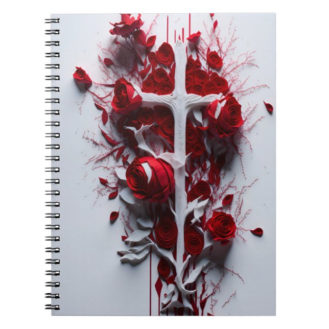 Cuaderno cross tattoo flower 17 (Frente)