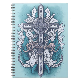 Cuaderno cross tattoo flower 19
