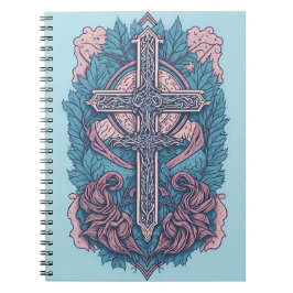 Cuaderno cross tattoo flower 23