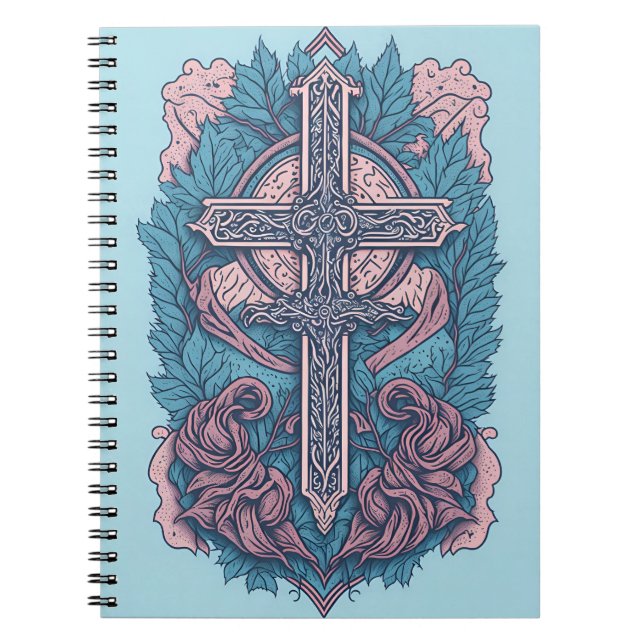 Cuaderno cross tattoo flower 23 (Frente)